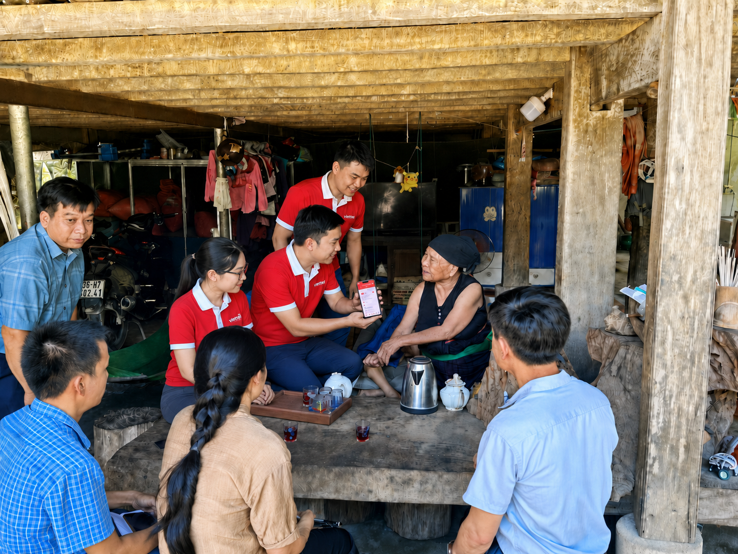 Người Viettel mang Tammi về bản