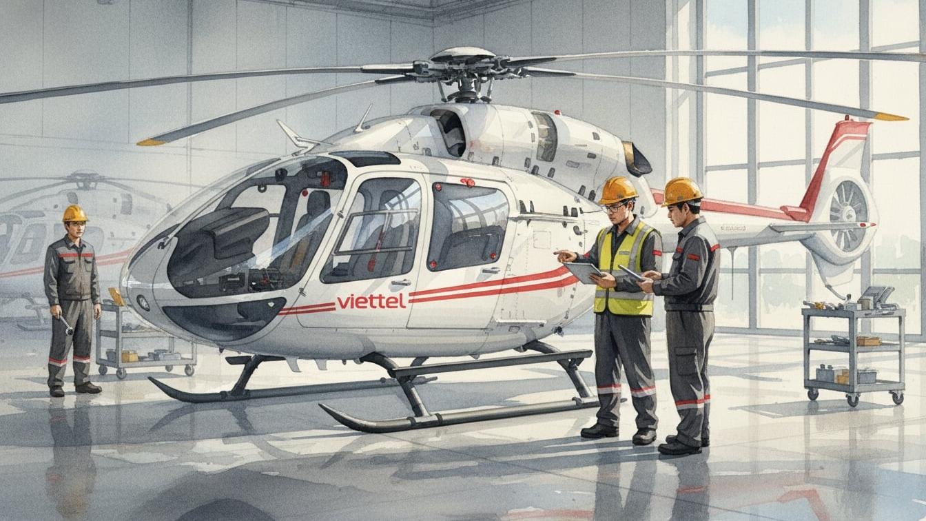 Yếu tố 'công nghệ' được thêm vào tên của Trung tâm Hàng không Viettel