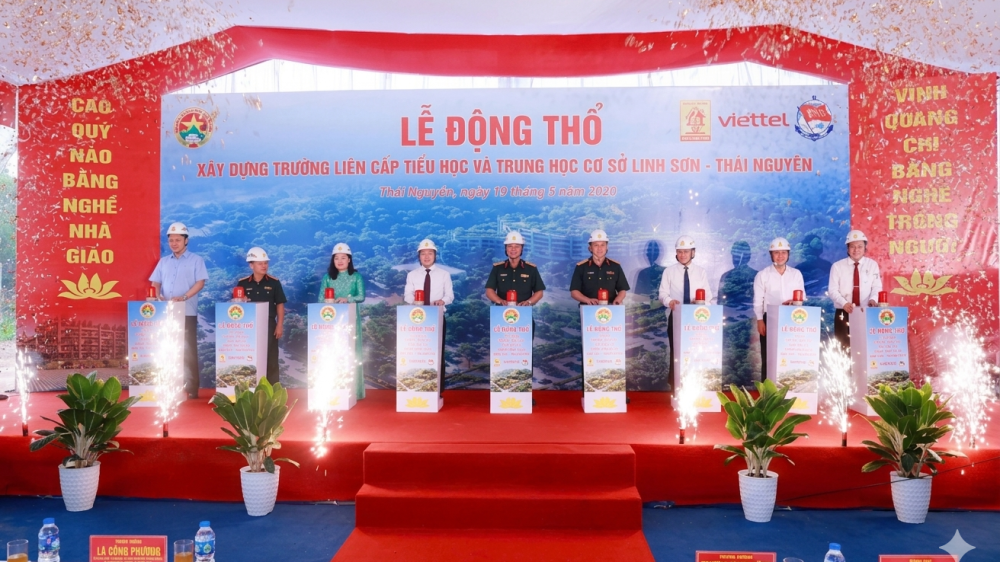 Viettel hỗ trợ tỉnh Thái Nguyên xây dựng dự án trường liên cấp