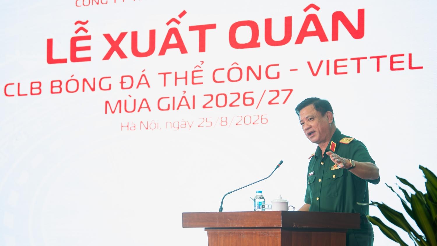Thứ trưởng Bộ Quốc phòng giao 5 nhiệm vụ cho Thể Công - Viettel trước mùa giải