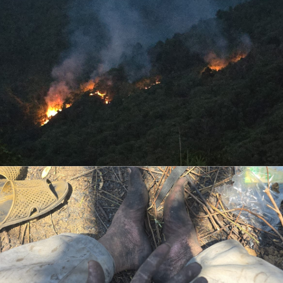 Lính Viettel phải ứng cứu cháy rừng rồi mưa bão chỉ trong một tháng