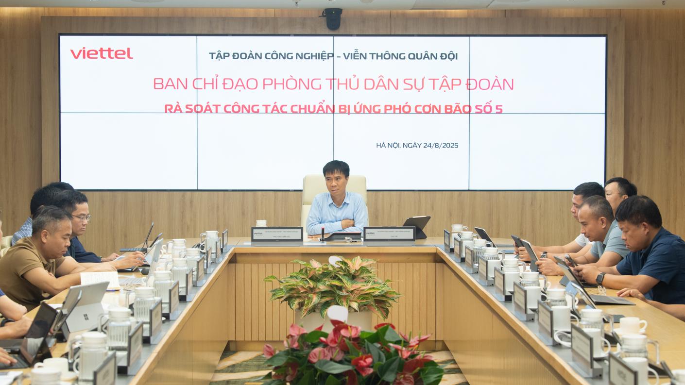 Ban Chỉ đạo phòng thủ dân sự Tập đoàn rà soát toàn diện công tác ứng phó bão