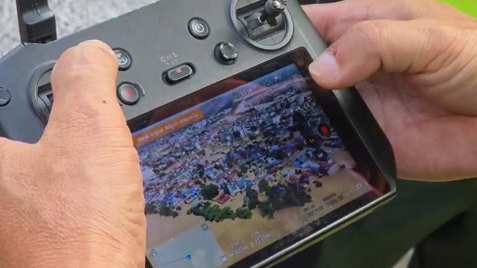 Phi công của Viettel Media đưa 'mắt thần' bay trên lũ