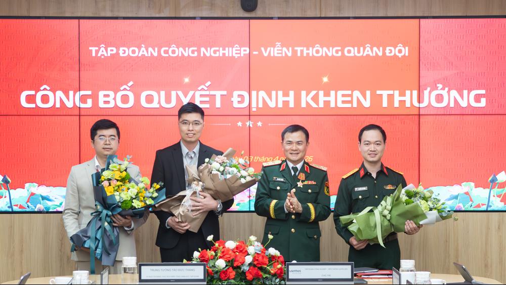 Tập đoàn biểu dương các gương mặt trẻ Viettel tiêu biểu và triển vọng toàn quân