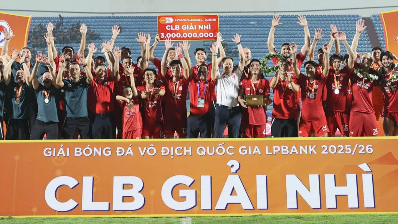 Thể Công - Viettel là á quân V.League, giành vé dự cúp châu Á mùa sau