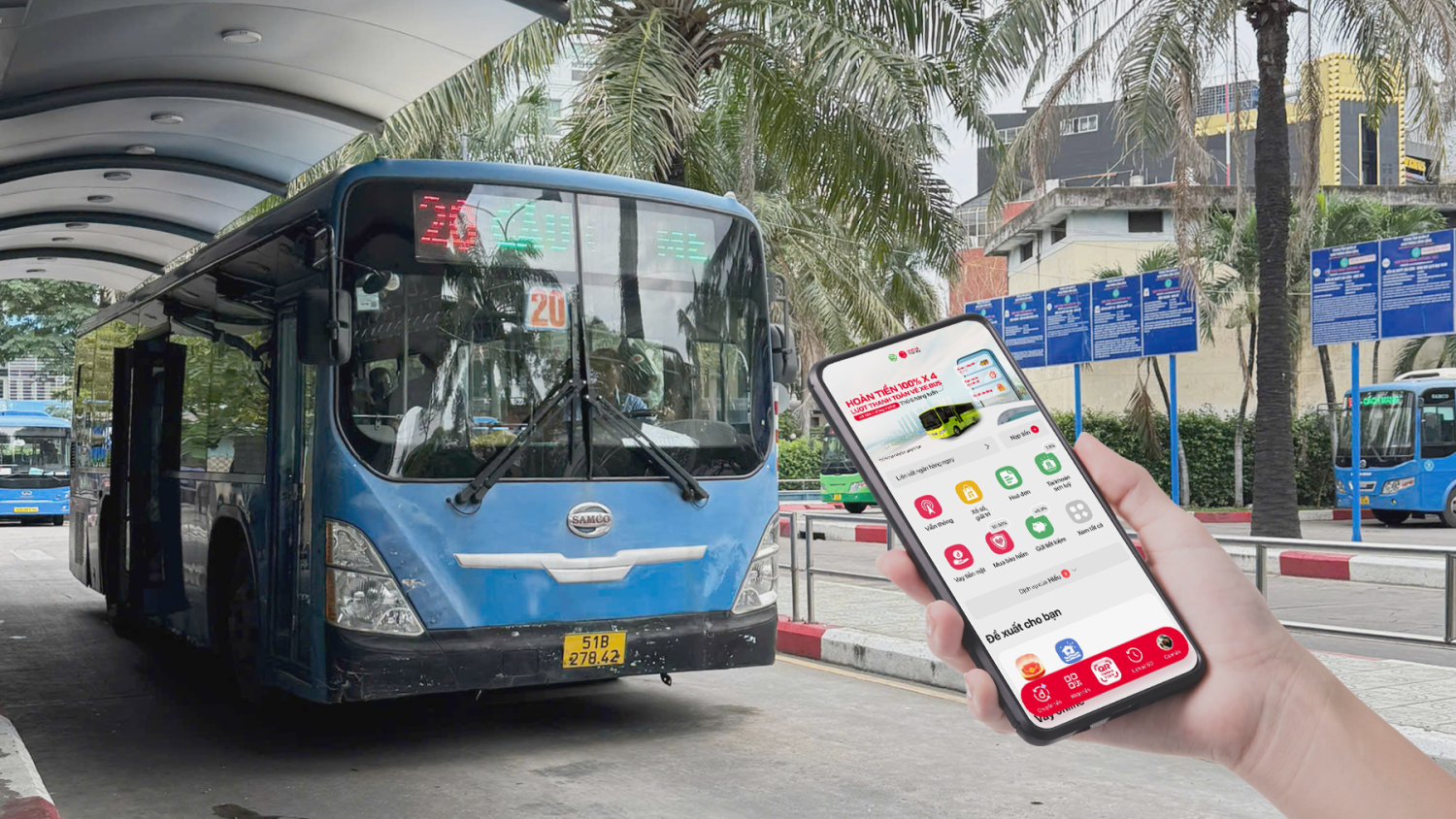 Người dân TP.Hồ Chí Minh được đi xe buýt miễn phí khi dùng Viettel Money