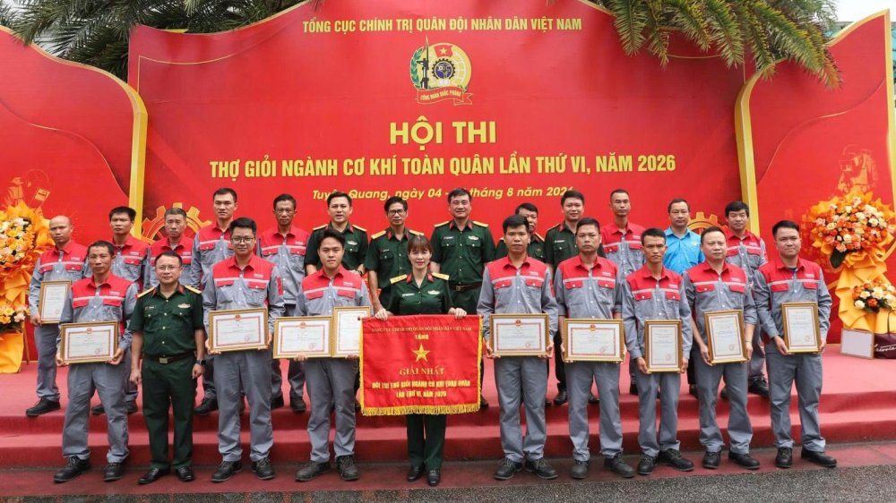 'Lính thợ' Viettel đạt giải Nhất tại hội thi cơ khí toàn quân 2026