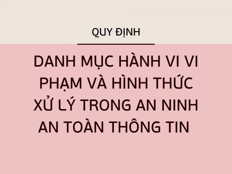 Những điều cần biết về quy định ATTT của TCT