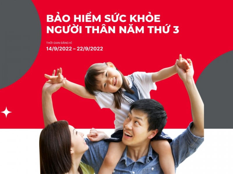 Đăng ký bảo hiểm sức khỏe cho người thân năm thứ 3