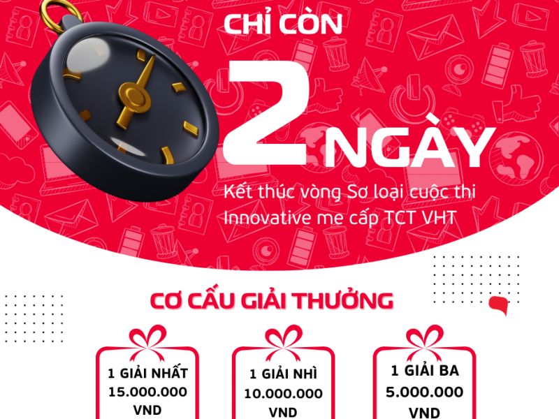 Chỉ còn 2 ngày để CBNV đăng ký ý tưởng tham dự cuộc thi Innovative me cấp TCT VHT