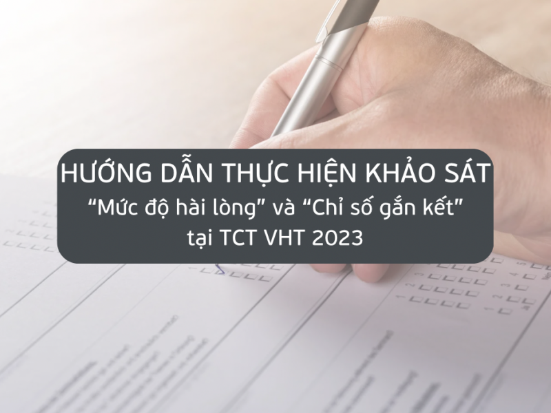 Hướng dẫn CBNV thực hiện khảo sát