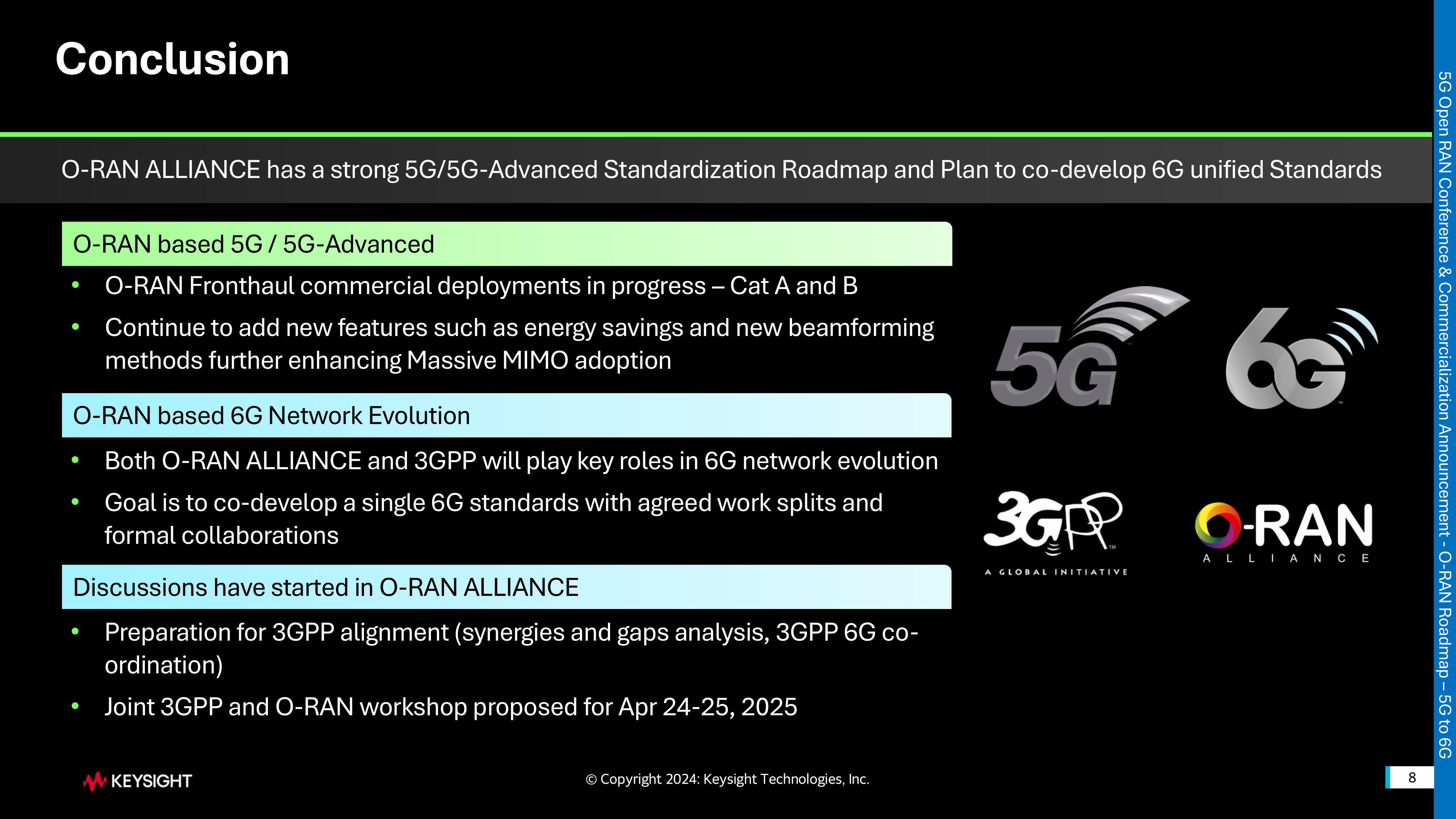 5-5G Open RAN Conference Vietnam O-RAN Roadmap â 5G to 6G 2024Nov13 Keysight v1 Ex-images-7