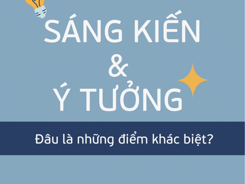 Những điều không nên bỏ lỡ về sáng kiến - ý tưởng