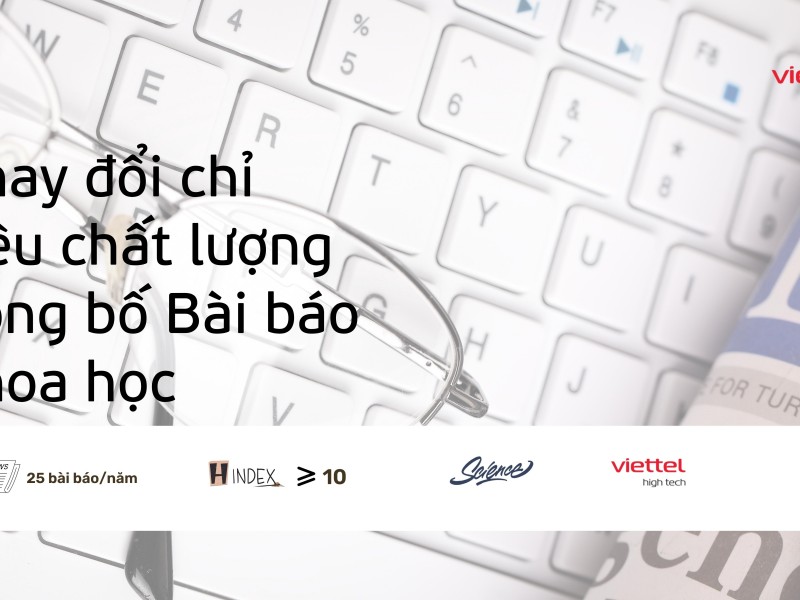 Thay đổi chỉ tiêu chất lượng công bố bài báo KH