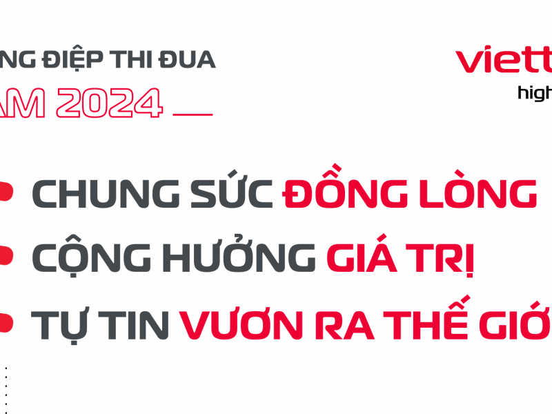 Thông điệp thi đua TCT VHT 2024