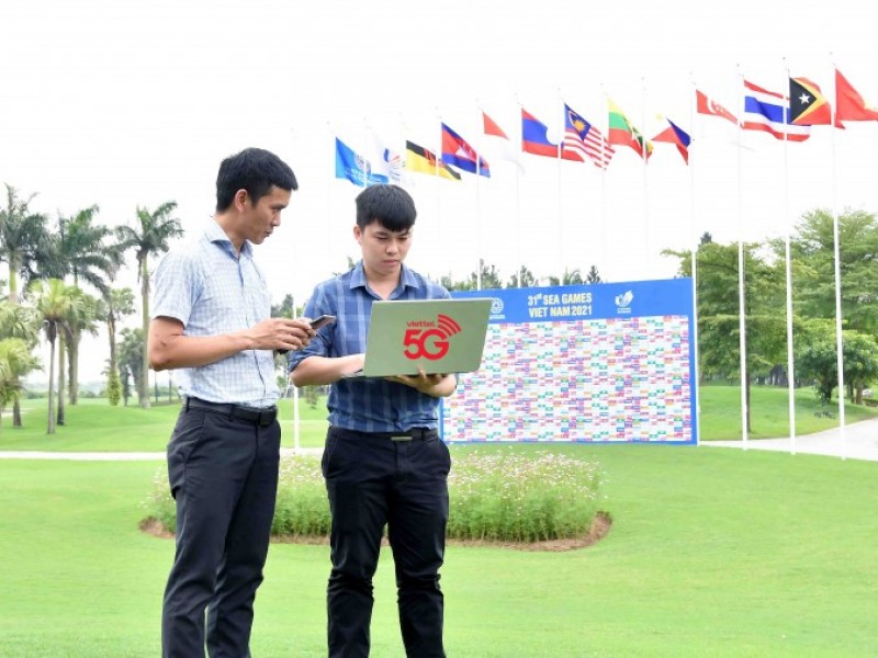 Golf SEA Game 31 được truyền hình trực tiếp bằng 5G Viettel