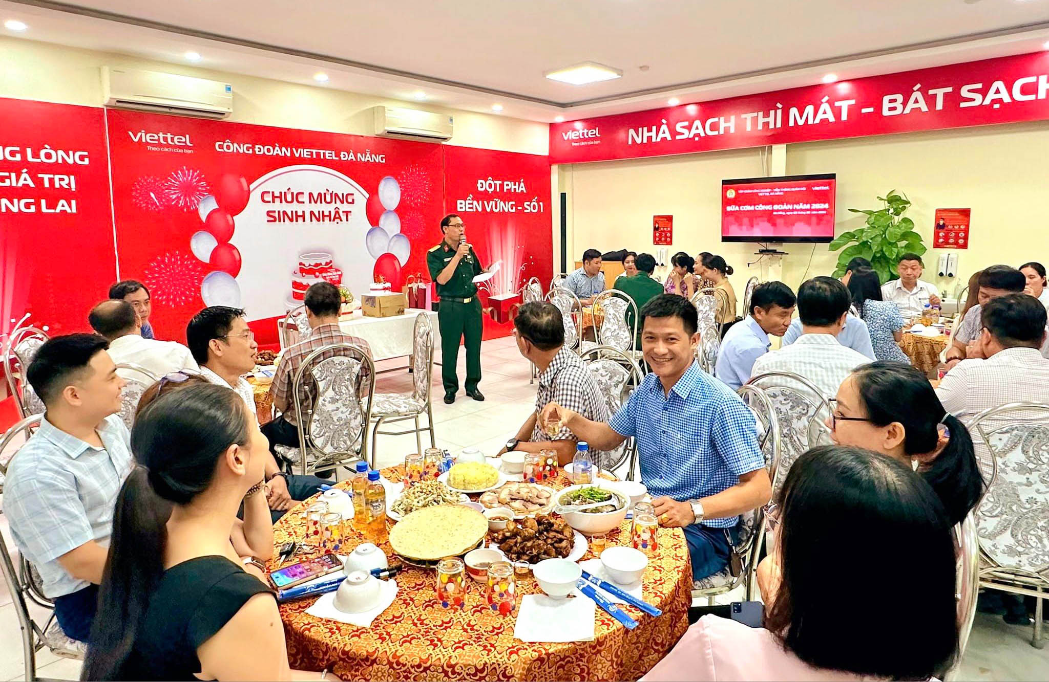 bữa cơm công đoàn Viettel Đà Nẵng 6.8.2024